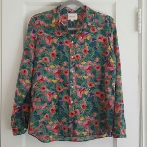 Sezane Pierro Shirt - Green Floral